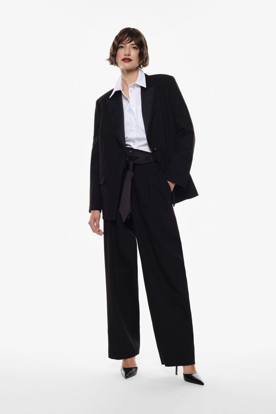 PANTALONI AMPI IMPERIAL A VITA ALTA