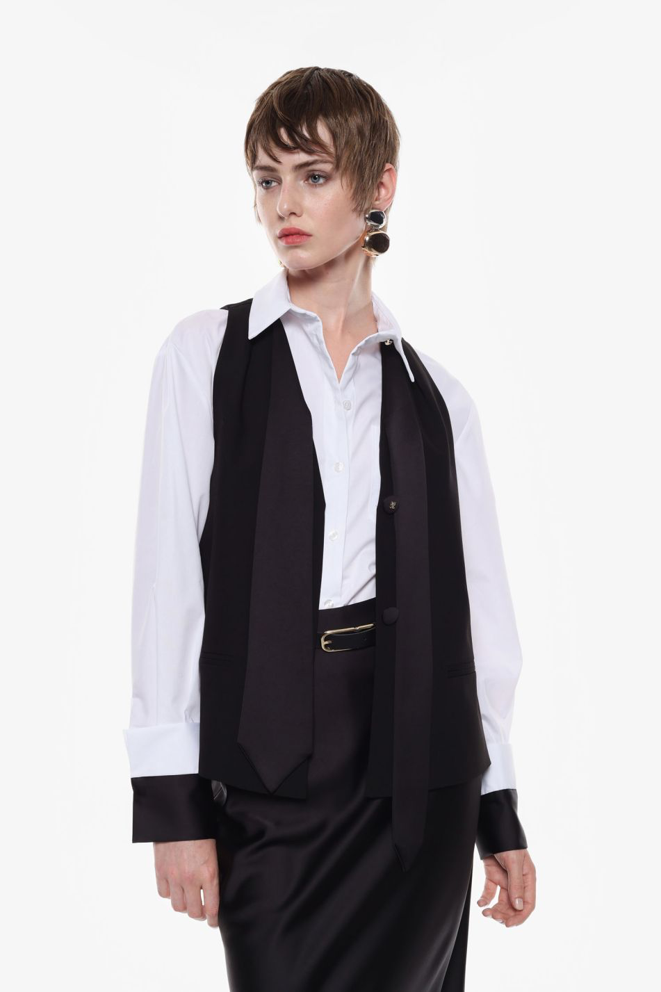 TOP GILET IMPERIAL CON CRAVATTA