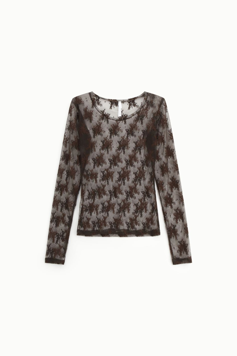 MAGLIA IMPERIAL IN PIZZO TRASPARENTE A MANICHE LUNGHE