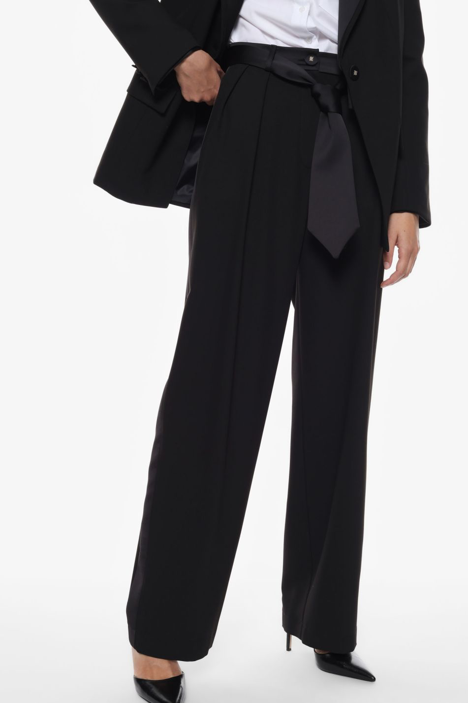 PANTALONI AMPI IMPERIAL A VITA ALTA