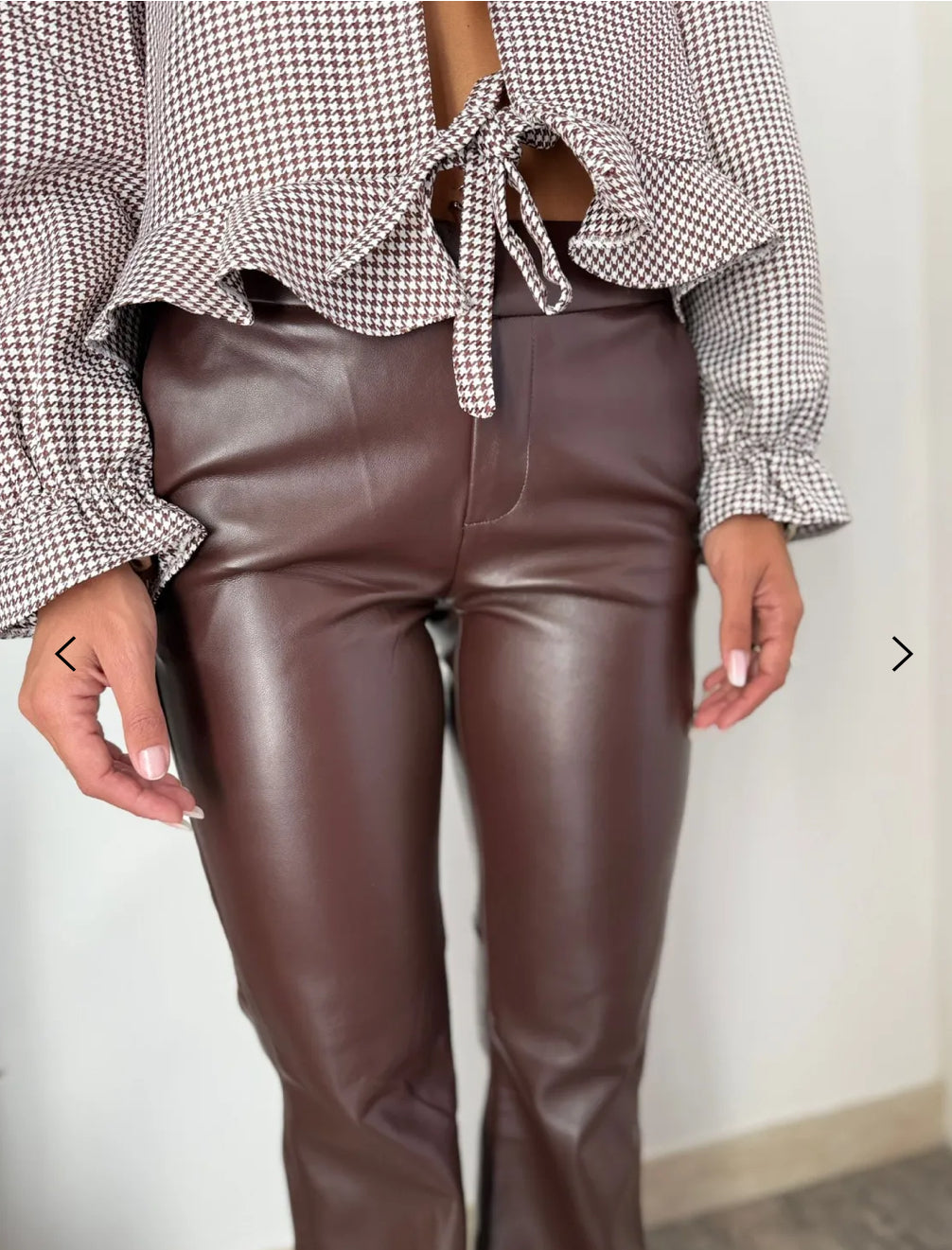 Pantalone ecopelle Glamorous