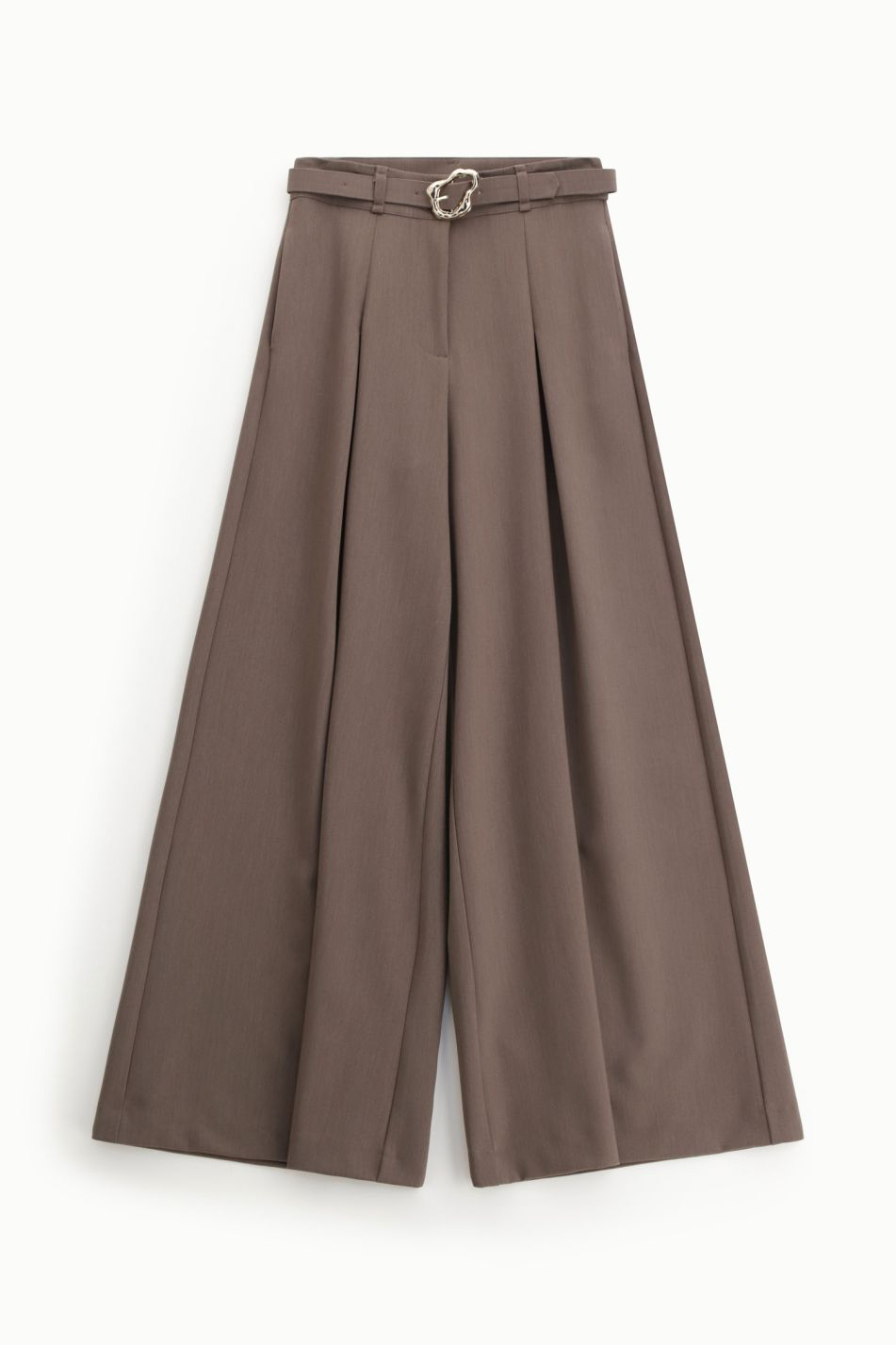 PANTALONI IMPERIAL AMPI A VITA ALTA CON CINTURA DECORATIVA