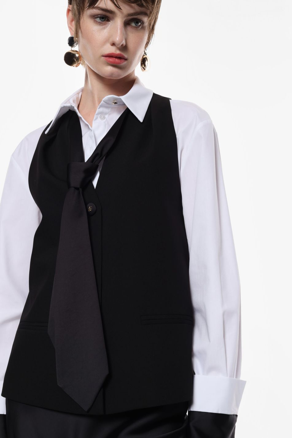 TOP GILET IMPERIAL CON CRAVATTA