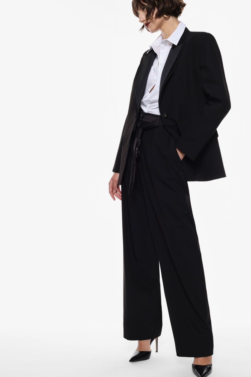PANTALONI AMPI IMPERIAL A VITA ALTA