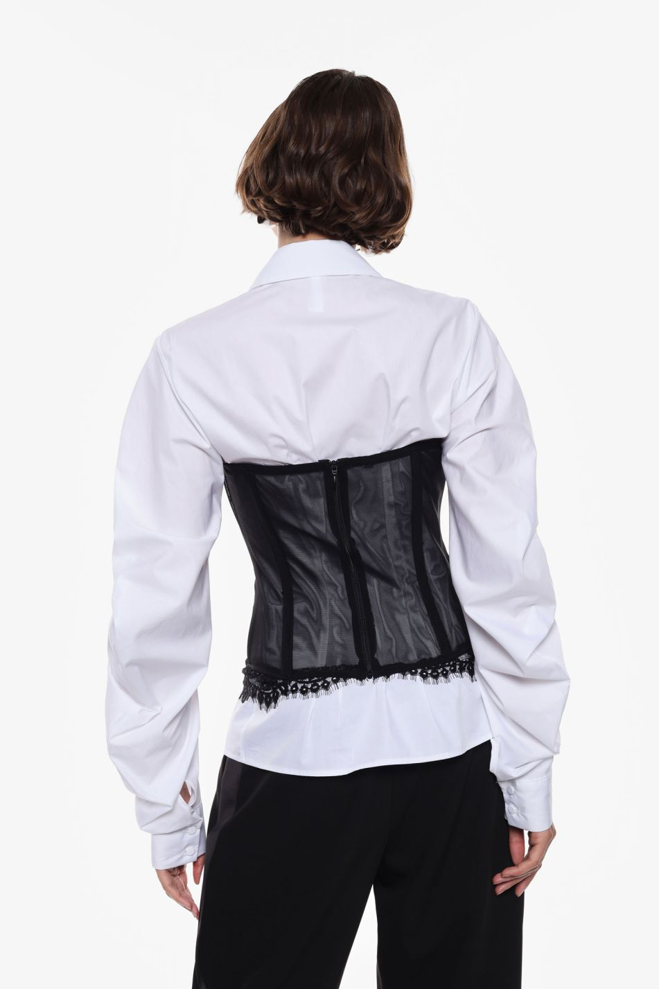 BUSTINO IMPERIAL CON SCOLLATURA A CUORE E PIZZO